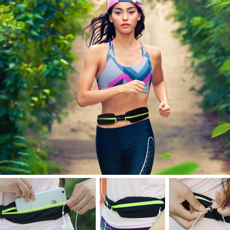 Sports Dual Pouch Waist Belt