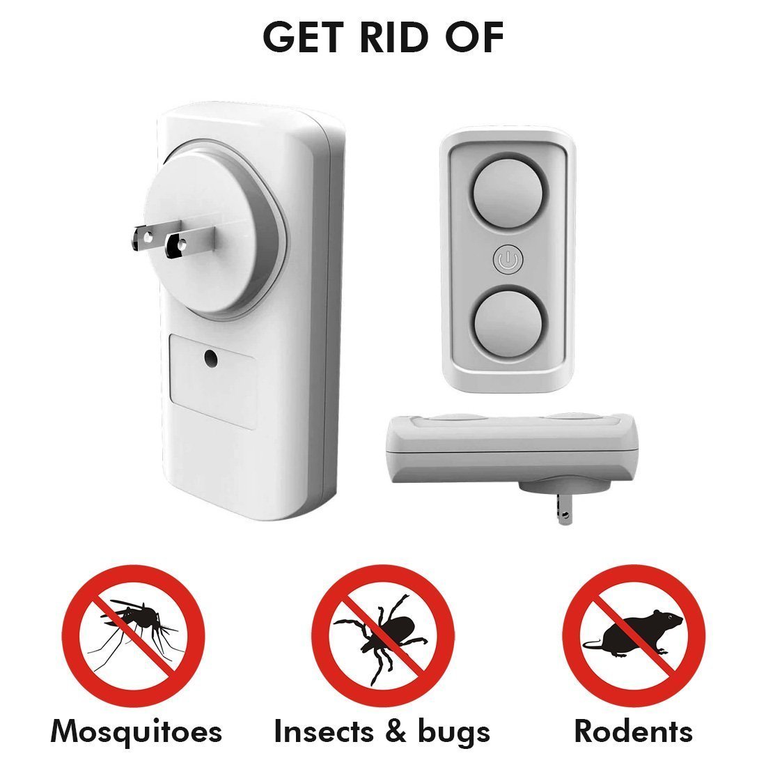 Ultrasonic Pest Repeller with Dual Speakers