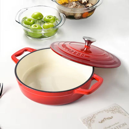 Heavy Duty Enamel Cast Iron Cooking Pot