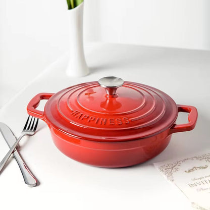 Heavy Duty Enamel Cast Iron Cooking Pot