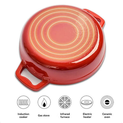 Heavy Duty Enamel Cast Iron Cooking Pot