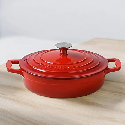 Heavy Duty Enamel Cast Iron Cooking Pot - Fesara