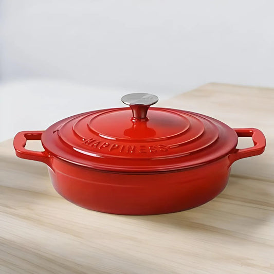 Heavy Duty Enamel Cast Iron Cooking Pot - Fesara