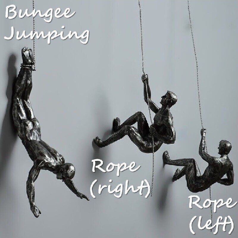 Metal Climber Figurine Decoration