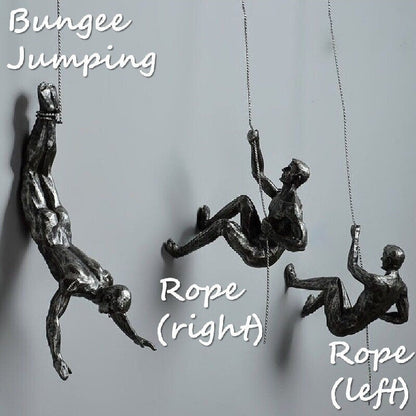 Metal Climber Figurine Decoration