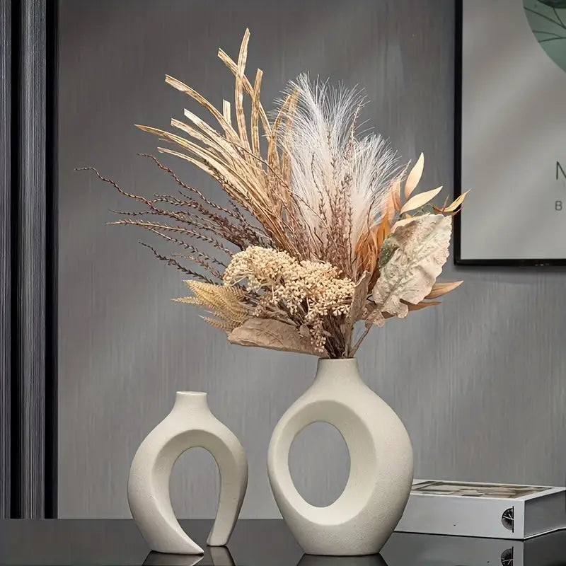 Simple White Ceramic Vase