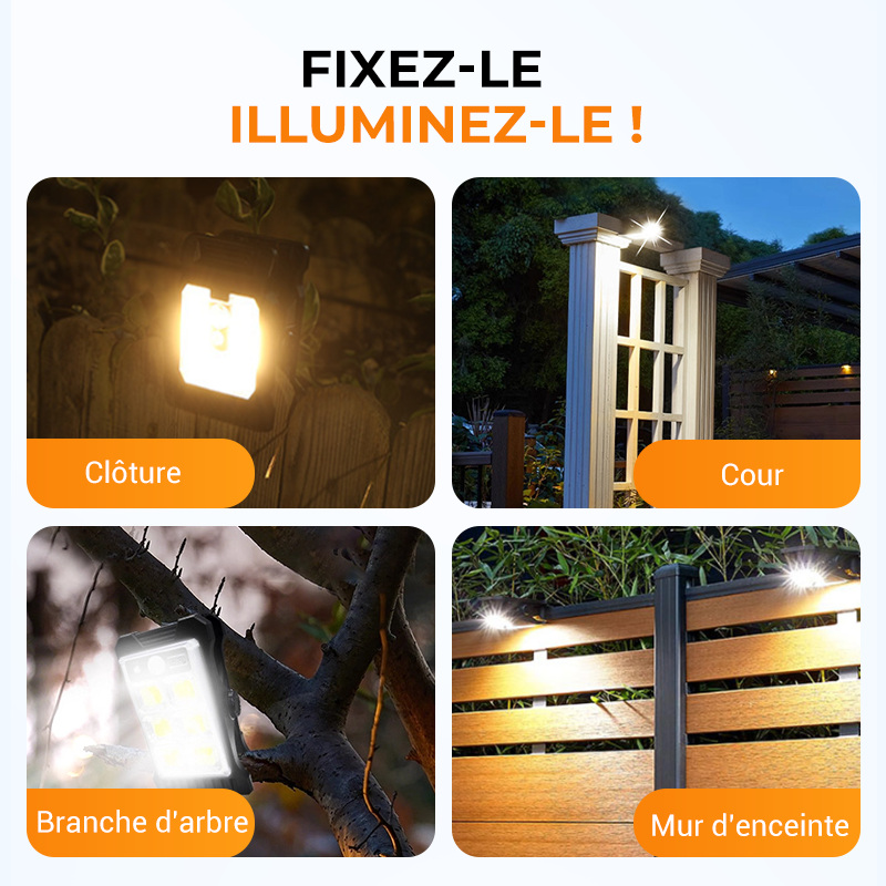 Bright Solar Powered Clamp Lights