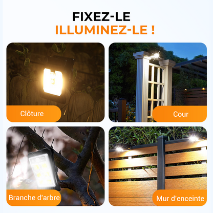 Bright Solar Powered Clamp Lights