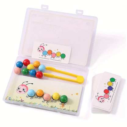 Colorful Wooden Stacking Worm Toy - Fesara