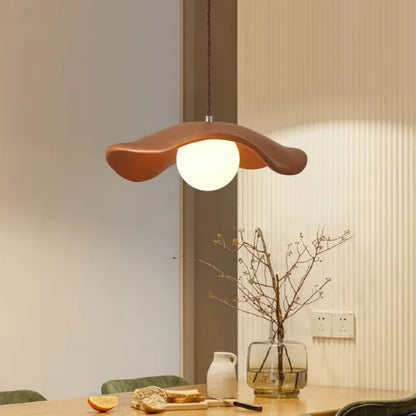 Elegant Natural Leaf Hanging Lamp