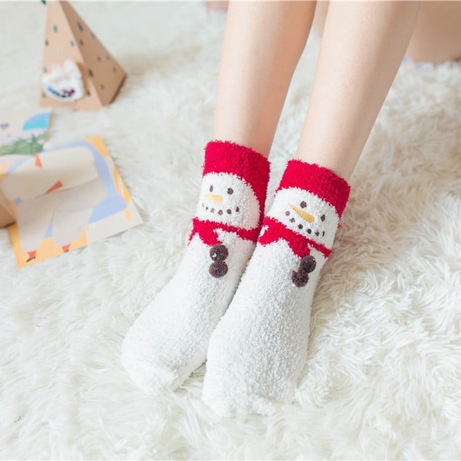Cozy Christmas Socks Gift Set Soft Plush Design