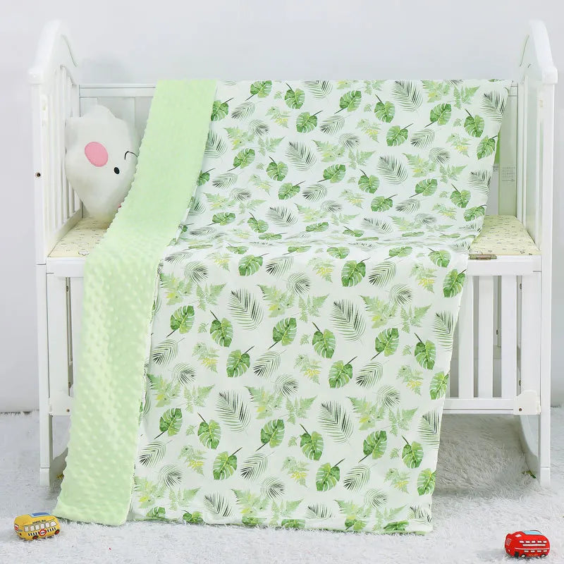 Plush Baby Blanket - Warm Double Layer Blanket