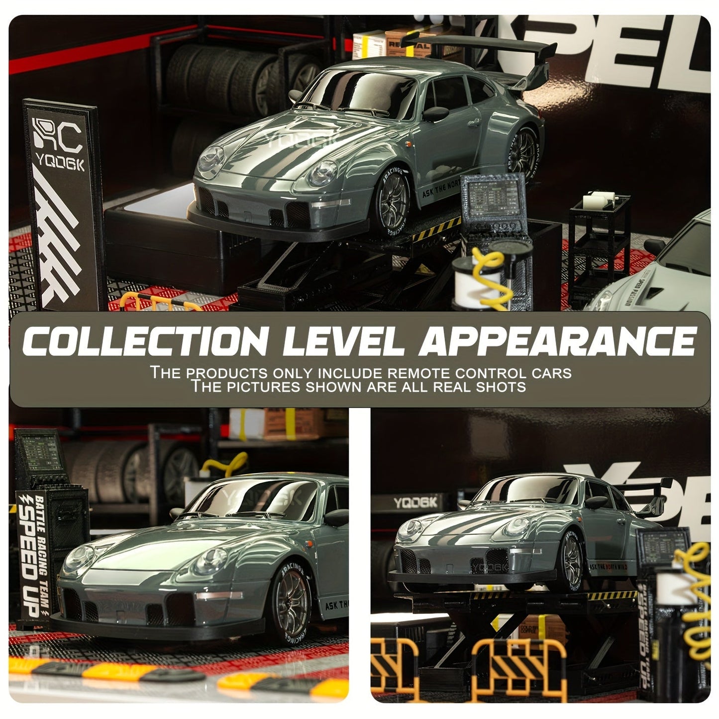 Fast Rechargeable 4WD RC Drift Car with LED Lights