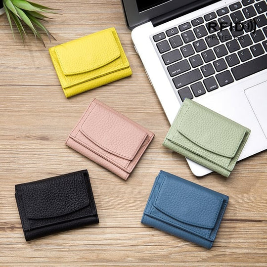 Secure Slim Leather Wallet Card Protector