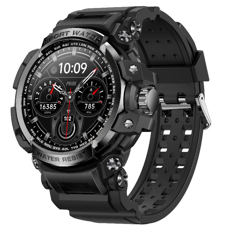 Rugged Waterproof Fitness Smartwatch With Heart Rate Monitor - Fesara