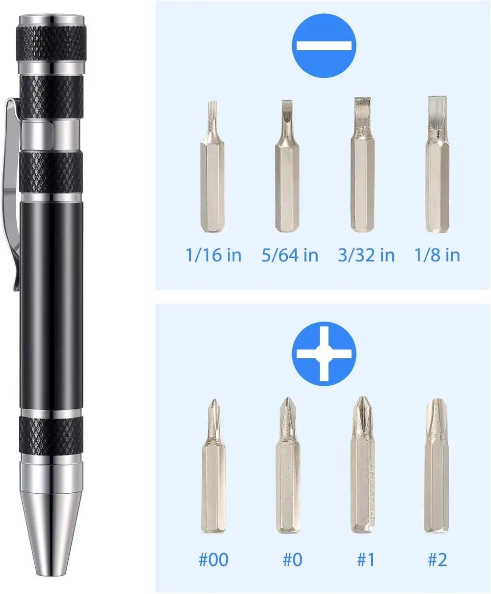 Multitool 8-in-1 Pocket Screwdriver Set