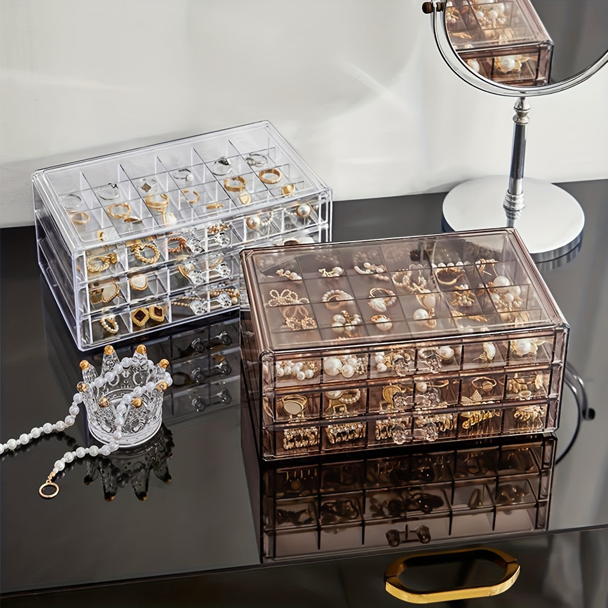 Premium Jewelry Box with 72 Storage Compartments