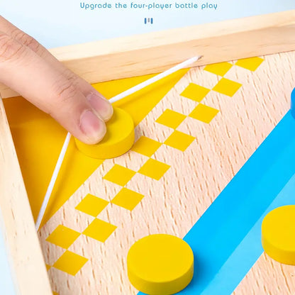 Fun Wooden 2-in-1 Family Board Game