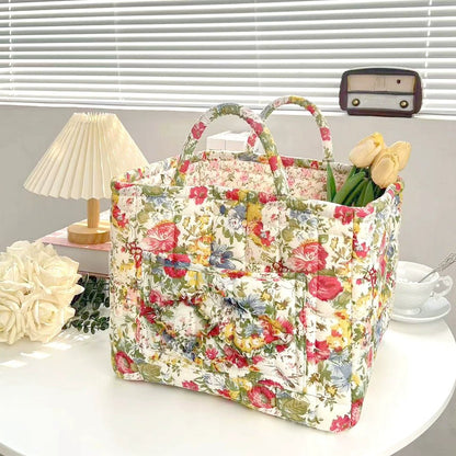 Rustic Woven Cloth Storage Basket