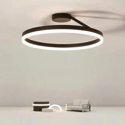 Elegant Gold LED Ceiling Lamp