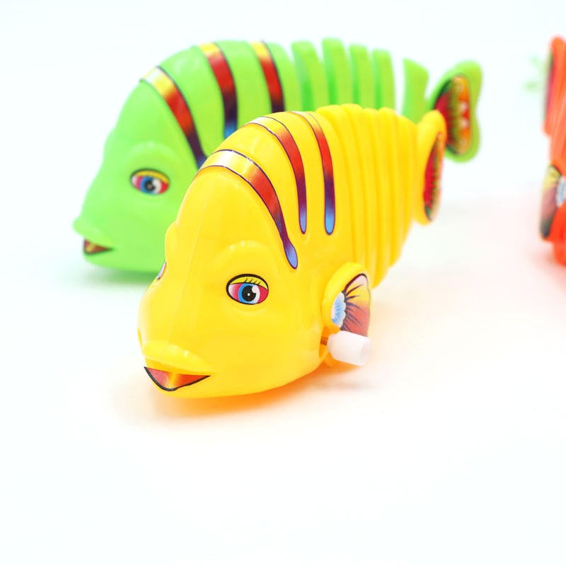Colorful Winding Fish Shape Toy
