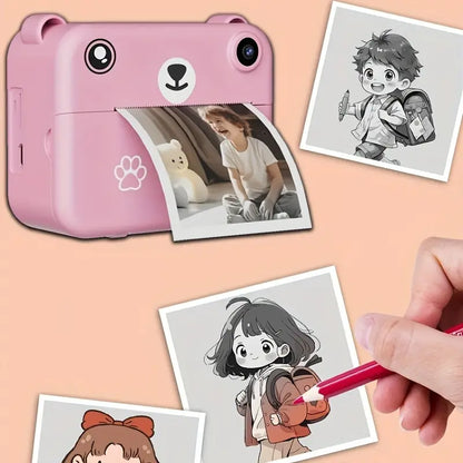 Fun Kids Instant Camera 1080P HD Photo Printer