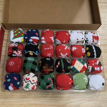 Warm Christmas Socks 24 Day Gift Set