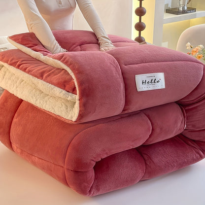 Cozy Cabin Plush Fleece Duvet Blanket
