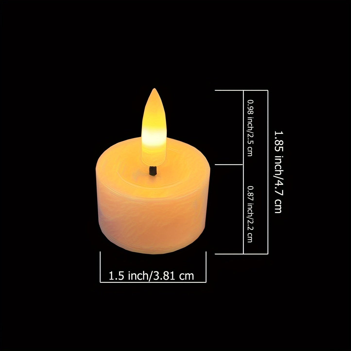 Warm White LED Tea Light Set with Remote Control