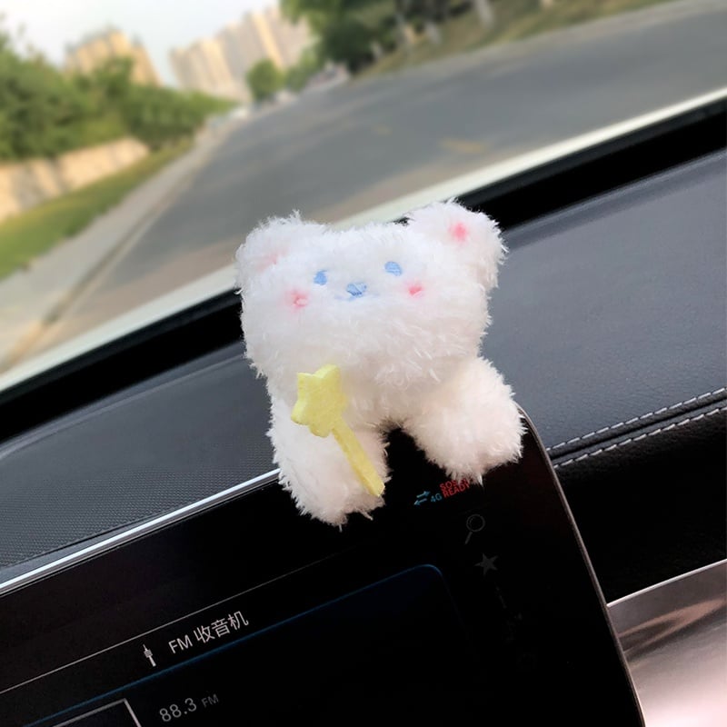 Cute Car Dog Figurine Decoration