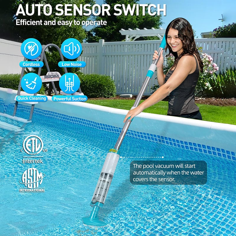 Portable Rechargeable Pool Vacuum Cleaner Kit - Fesara