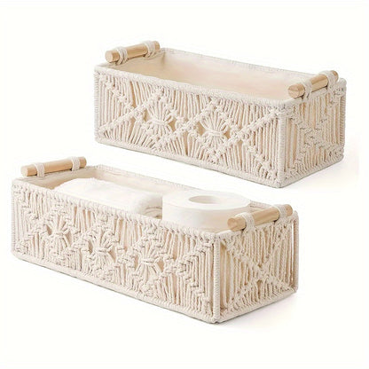 Rustic Woven - Natural Fiber Storage Basket