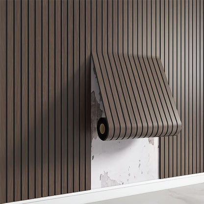 Textured Wooden Wall Stickers with Natural Wood Grain