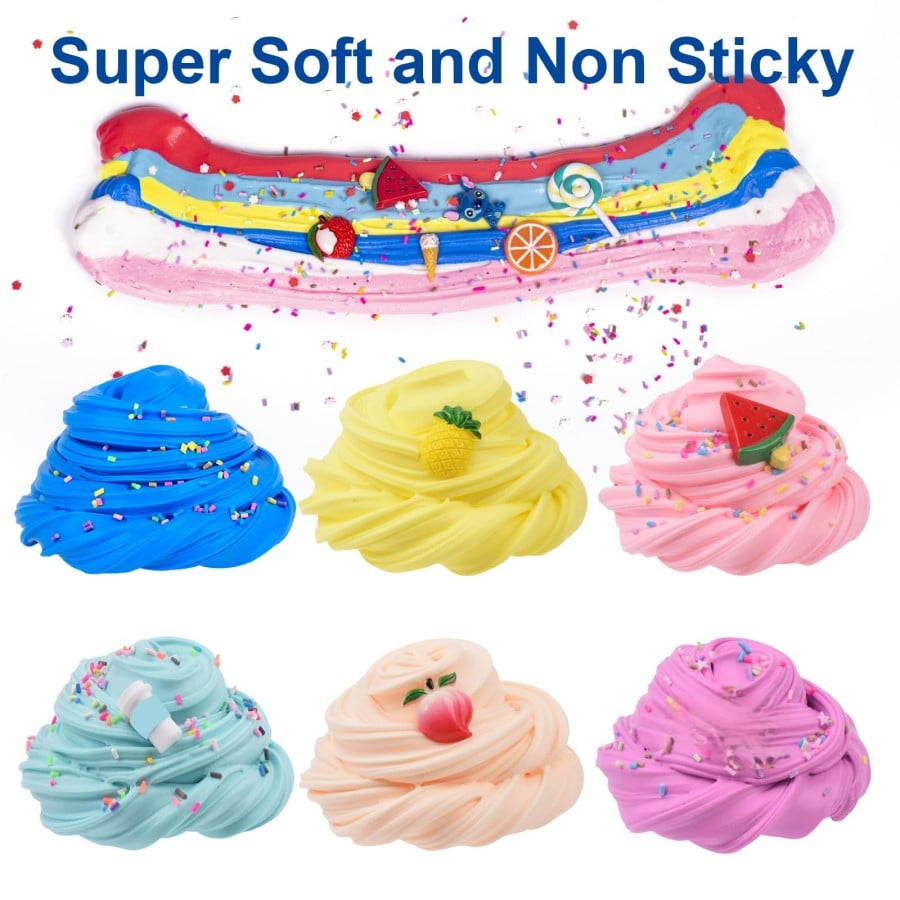 Relaxing Stress Ball with Soft Clay Slime
