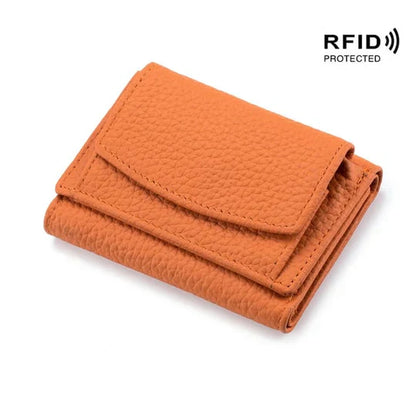 Secure Slim Leather Wallet Card Protector