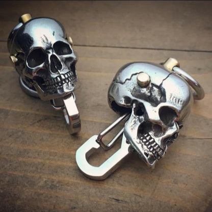 Tough Skull Pendant Keychain