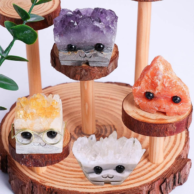 Unique Carved Crystal Hedgehog Figurine