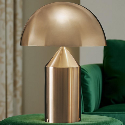 Contemporary Gold Dome LED Desk Lamp 3-Light
