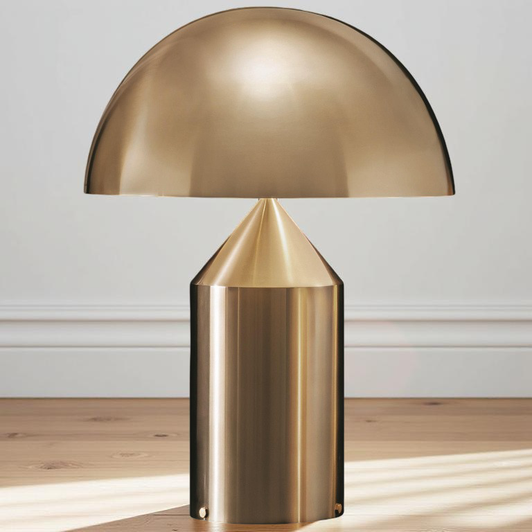 Contemporary Gold Dome LED Desk Lamp 3-Light