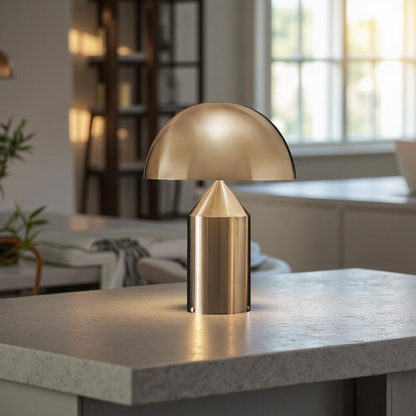 Contemporary Gold Dome LED Desk Lamp 3-Light