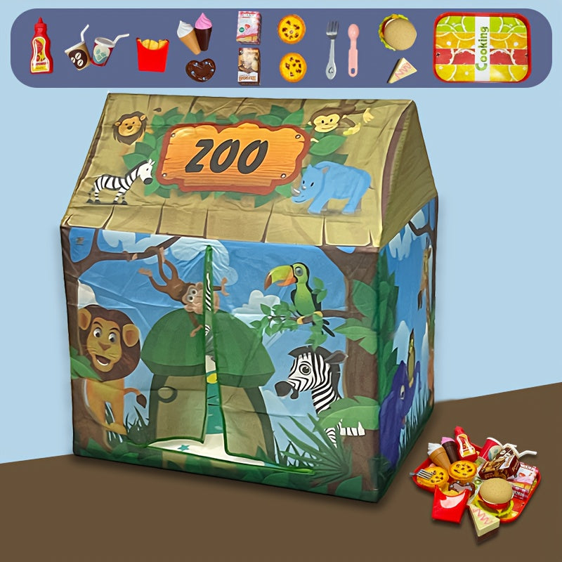 Fun Outdoor Adventure Playhouse for Kids with Toy Set