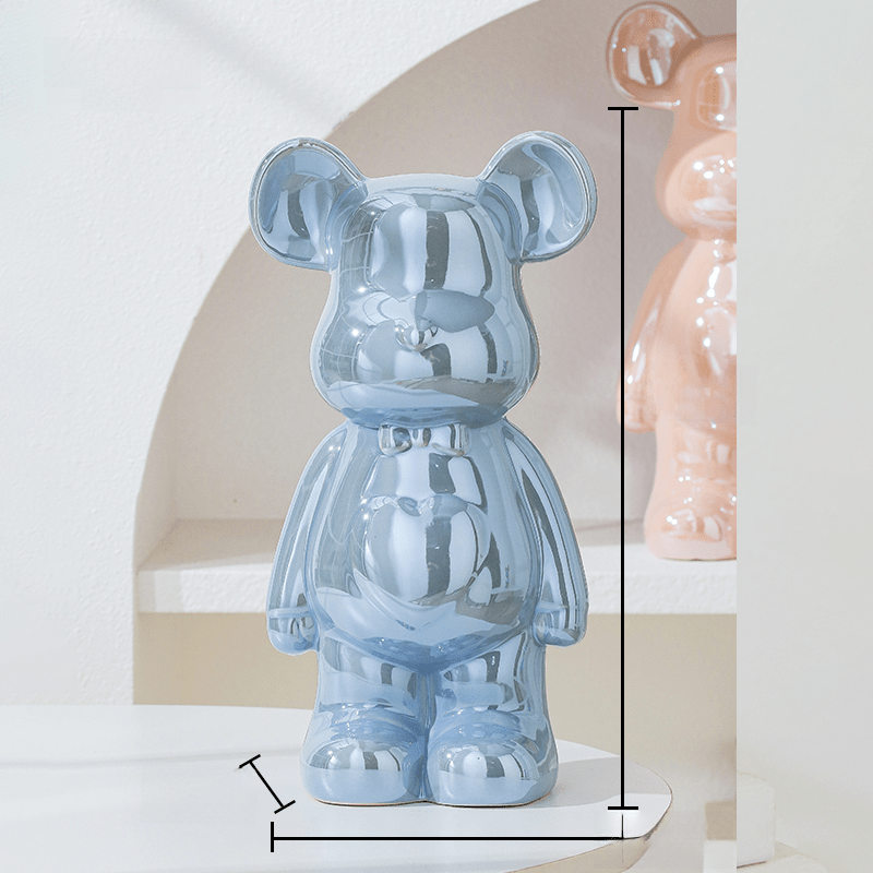 Cute Teddy Bear Figurine for Home Decor