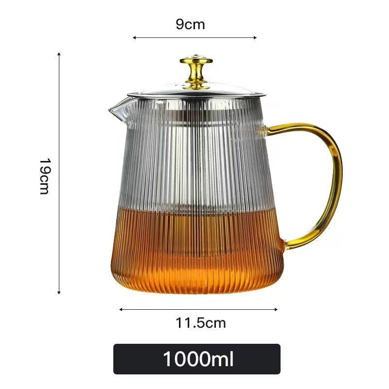 Clear Borosilicate Glass Teapot – Sleek Design