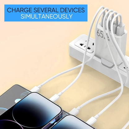 Fast 65W USB Charger Adapter - US Plug