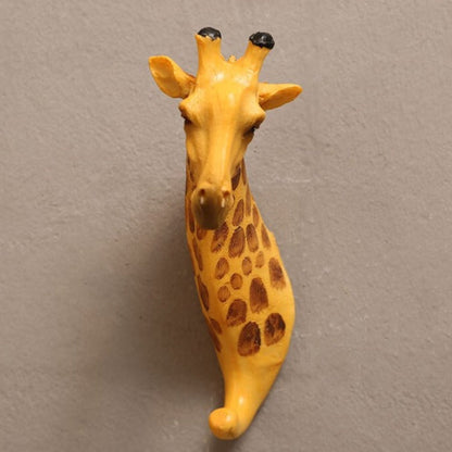 Rustic Wood Animal Wall Mount Coat Hooks