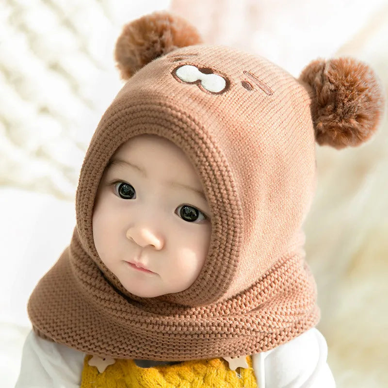 Cozy Baby Animal Hat - Soft Warm Knitted Beanie - Fesara