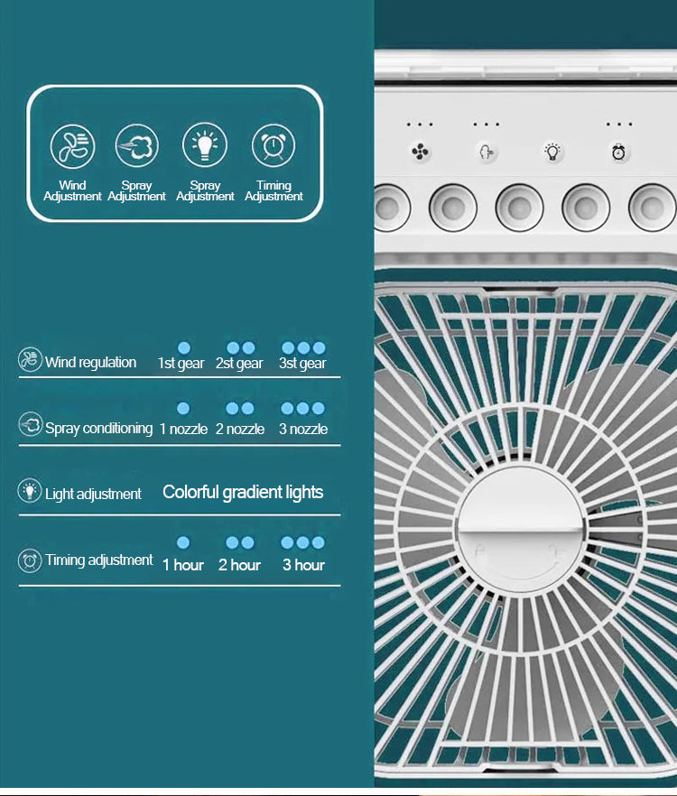 Compact Personal Mini Air Cooler Fan