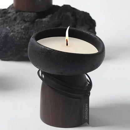 Warm Glow Metal Candle Stand