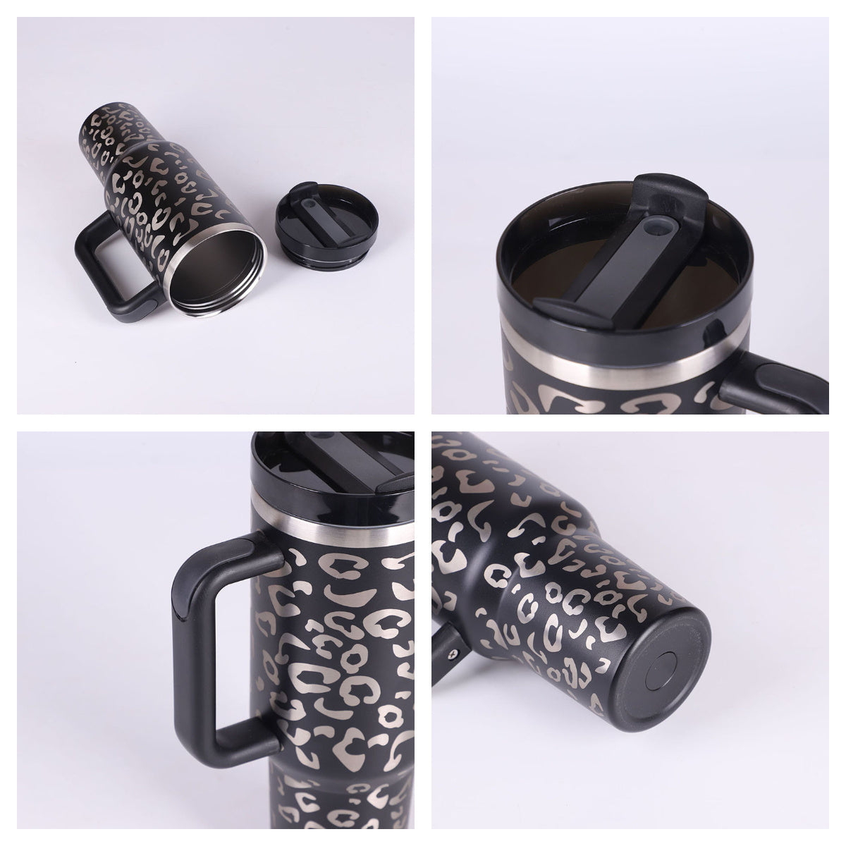 Insulated Travel Mug with Handle