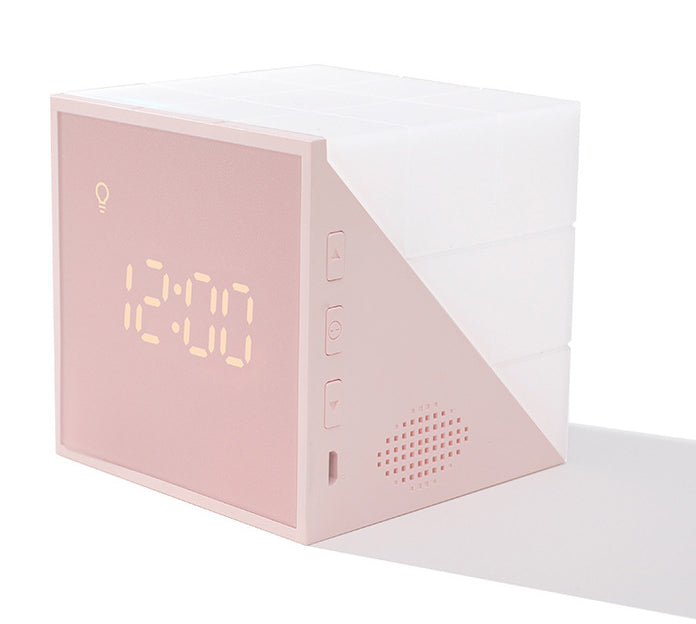 Compact LED Alarm Clock with Voice Control and Timer